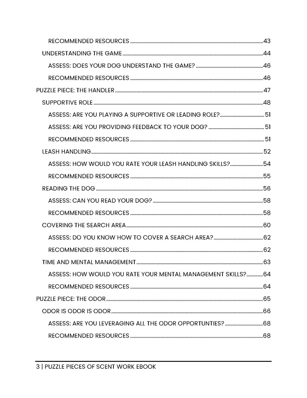 Puzzle Pieces of Scent Work eBook