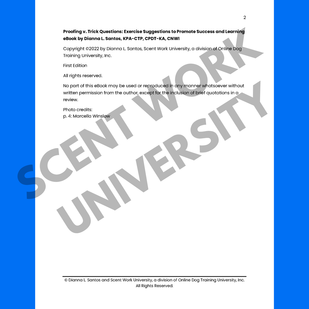 Proofing v. Trick Questions eBook