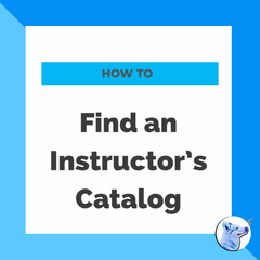 How to Find What an Instructor Offers
