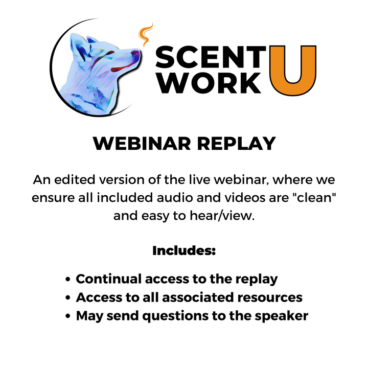 Scent Work Trial Realities Webinar