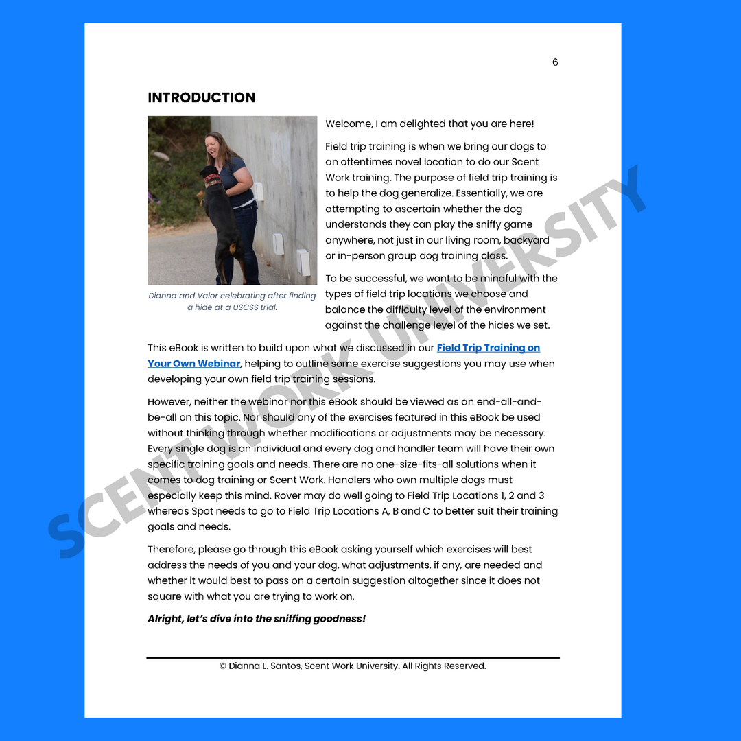 Field Trip Training Suggestions eBook